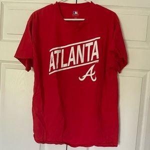 LARGE red Atlanta MLB t shirt